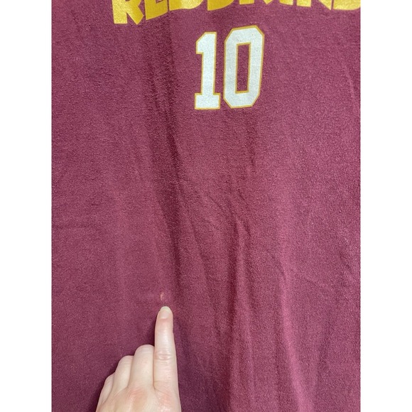 Robert Griffin III Washington Redskins Shirt XL Short Sleeve NFL Tee Vtg #10 - Picture 5 of 11